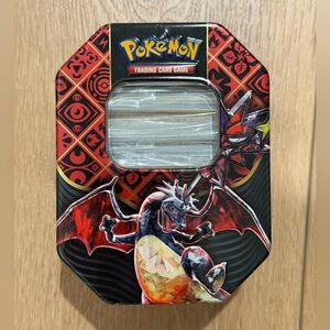 Pokemon Charizard Crown Zenith Tin with 300 Pokemon TCG cards inside